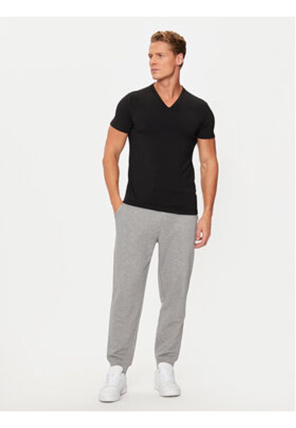 YSABEL MORA - Ysabel Mora T-Shirt 70100 Czarny Slim Fit. Kolor: czarny. Materiał: syntetyk