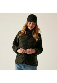 Regatta - Polar damski rozsuwany Frankie Borg. Kolor: zielony. Materiał: polar. Długość rękawa: raglanowy rękaw #1