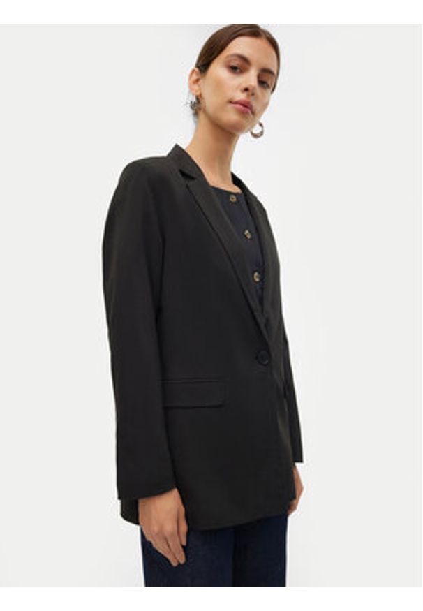 Vero Moda Marynarka Nila 10320915 Czarny Slim Fit. Kolor: czarny. Materiał: syntetyk