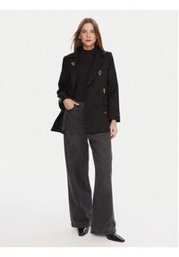 LOLA CASADEMUNT Marynarka LF2502014 Czarny Regular Fit. Kolor: czarny. Materiał: syntetyk