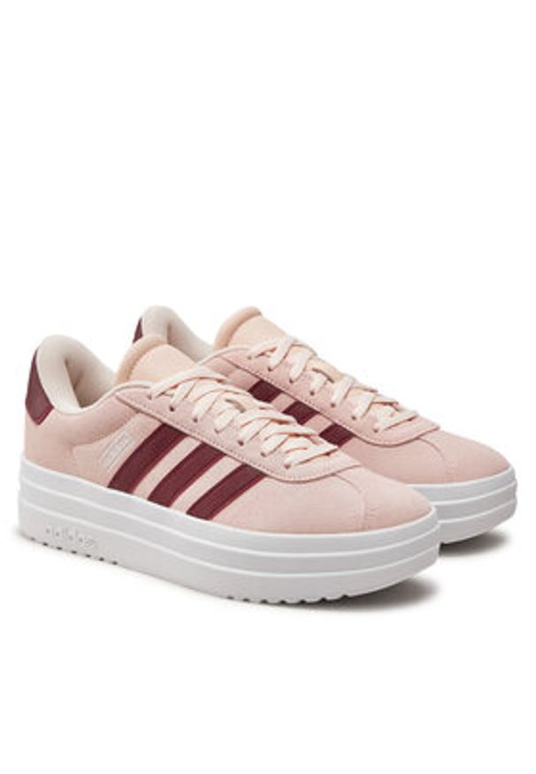 Adidas - adidas Sneakersy Vl Court Bold IH4779 Różowy. Kolor: różowy. Materiał: zamsz, skóra