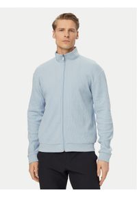 BOSS Bluza Structure 50559332 Niebieski jasny Regular Fit. Kolor: niebieski. Materiał: syntetyk, bawełna #1
