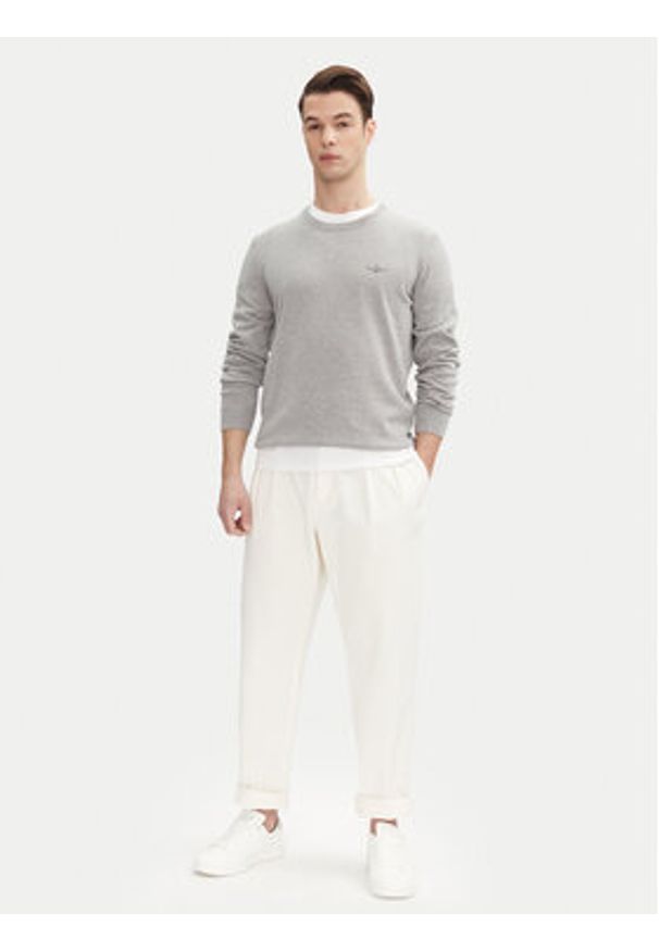 Aeronautica Militare Sweter 251MA1502L506 Szary Regular Fit. Kolor: szary. Materiał: bawełna