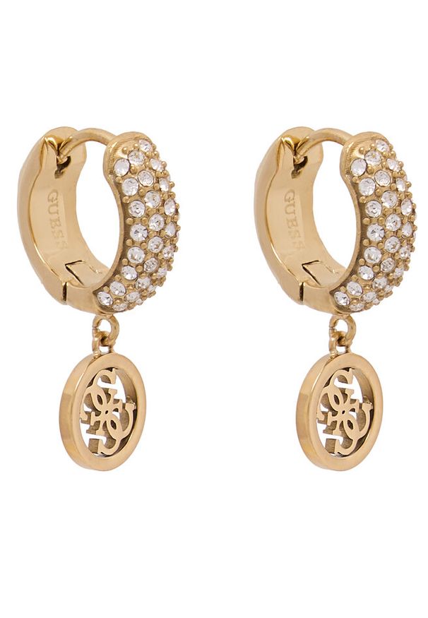 Kolczyki Guess. Materiał: złote. Kolor: złoty