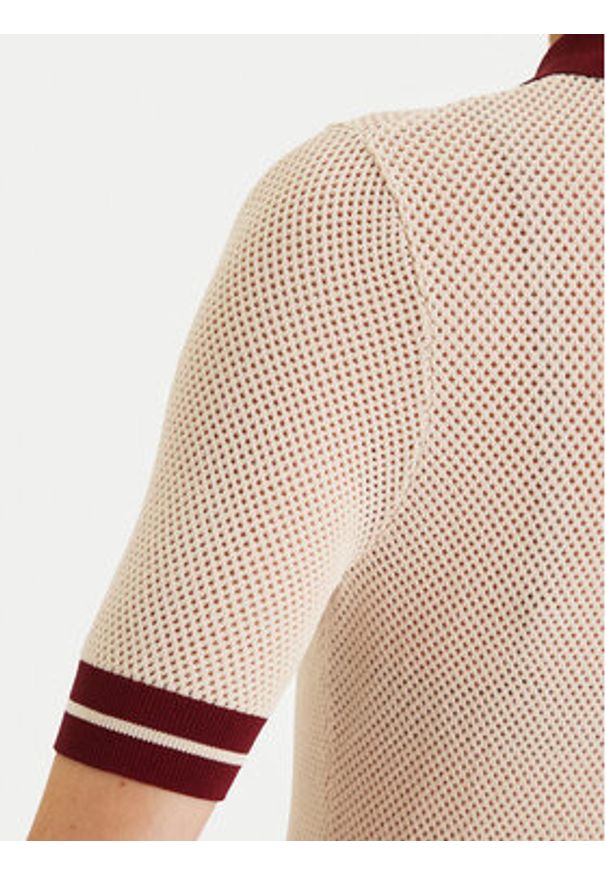 Guess Polo V6GR04 Z0725 Beżowy Regular Fit. Typ kołnierza: polo. Kolor: beżowy. Materiał: wiskoza