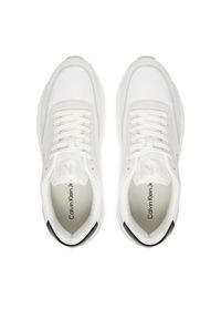 Calvin Klein Jeans Sneakersy YM0YM01370 Biały. Kolor: biały. Materiał: skóra #4