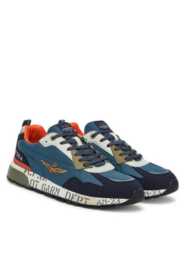Niebieskie sneakersy Aeronautica Militare