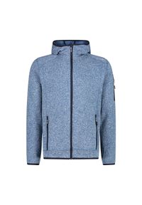 Polar z kapturem CMP. Typ kołnierza: kaptur. Kolor: wielokolorowy, niebieski, szary. Materiał: polar