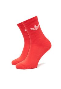 Adidas - adidas Zestaw 6 par wysokich skarpet unisex Trefoil Cushion JY2679 Kolorowy. Materiał: materiał, bawełna. Wzór: kolorowy #5