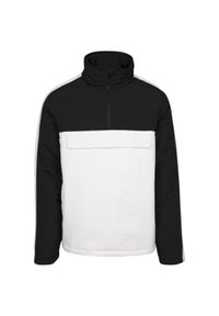 Urban Classics - Miejska klasyczna dwukolorowa parka. Kolor: czarny, wielokolorowy, biały. Sezon: zima. Styl: klasyczny #1