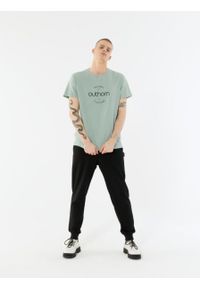 outhorn - T-shirt z nadrukiem męski. Materiał: materiał, bawełna, wiskoza, jersey. Wzór: nadruk #4
