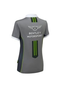 Koszulka Bentley Motorsport Wmns Team Polo, Kobiety. Typ kołnierza: polo. Kolor: biały. Materiał: poliester, materiał