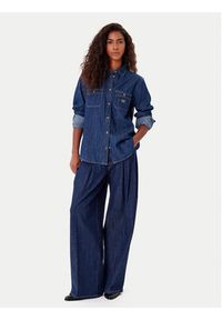Guess Jeans Jeansy W5BA2U D002A Granatowy Wide Leg. Kolor: niebieski