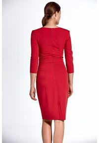 Colett - Elegancka klasyczna sukienka z rękawem 3/4. Materiał: materiał, elastan. Typ sukienki: proste. Styl: elegancki, klasyczny #2