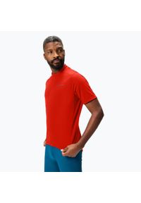 ENDURA - Koszulka rowerowa męska Endura Loop Zipped. Kolor: czerwony. Sport: kolarstwo