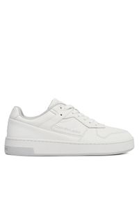 Calvin Klein Jeans Sneakersy Basket Cupsole Low Lth In Sat YM0YM00867 Biały. Kolor: biały. Materiał: skóra