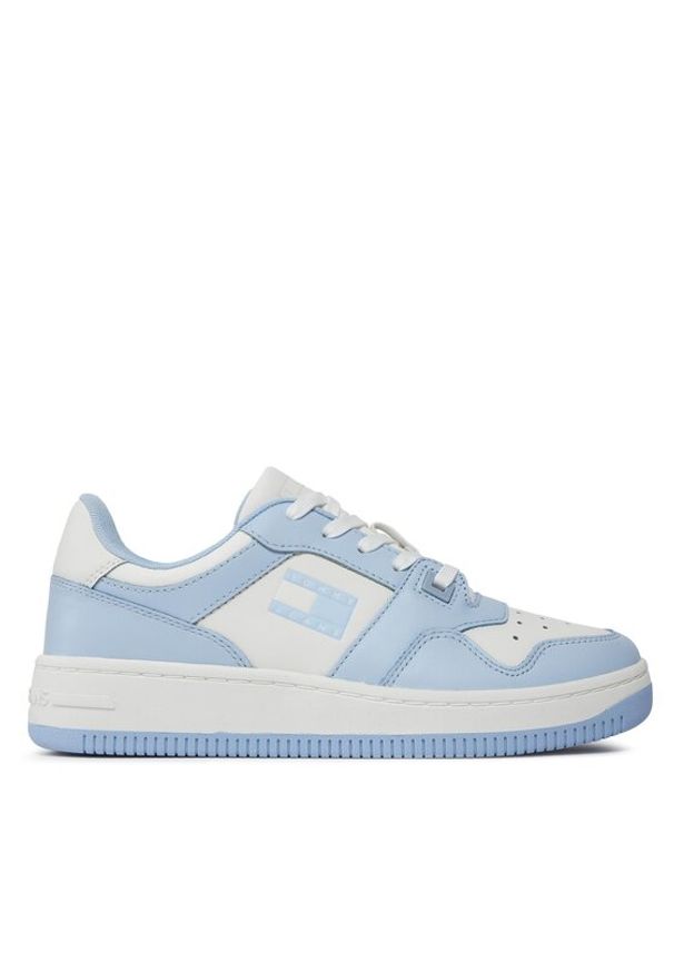 Tommy Jeans Sneakersy Tjw Retro Basket Tonal EN0EN02520 Granatowy. Kolor: niebieski. Materiał: skóra