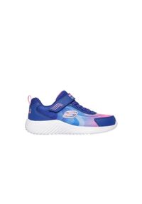 skechers - Kapcie SKECHERS BOUNDERHYDRA COOL Niebieski. Okazja: na co dzień. Kolor: niebieski. Materiał: syntetyk, tkanina
