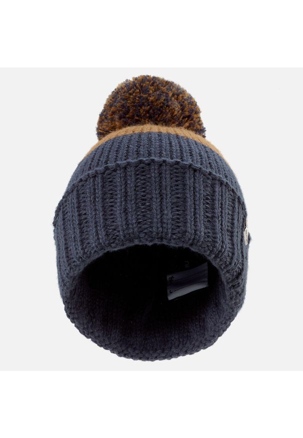 WEDZE - Czapka narciarska dla dzieci Wedze Grand Nord 500. Kolor: wielokolorowy, niebieski, brązowy. Materiał: akryl, materiał. Sezon: zima. Styl: sportowy