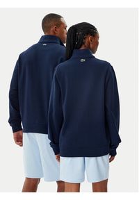 Lacoste Bluza Unisex SH2735 Granatowy Regular Fit. Kolor: niebieski. Materiał: bawełna
