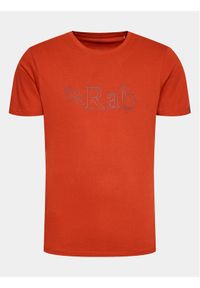 Rab T-Shirt Stance QCB-33 Czerwony Regular Fit. Kolor: czerwony. Materiał: bawełna