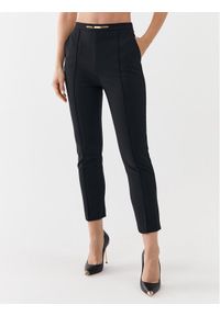 Elisabetta Franchi Spodnie materiałowe PA-011-36E2-V310 Czarny Slim Fit. Kolor: czarny. Materiał: syntetyk #1