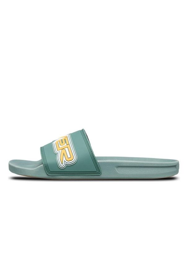 Klapki męskie Quiksilver Rivi Wordmark Slide II. Kolor: zielony