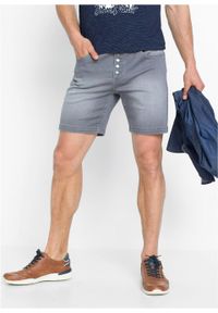 Długie szorty dżinsowe ze stretchem Regular Fit bonprix jasnoszary denim. Kolor: szary. Długość: długie #6