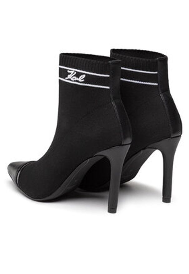 Karl Lagerfeld - KARL LAGERFELD Botki KL31352 Czarny. Kolor: czarny. Materiał: materiał