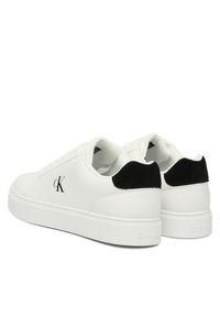 Calvin Klein Sneakersy Classic Cupsole Laceup Lth YM0YM01435 Biały. Kolor: biały. Materiał: skóra #3