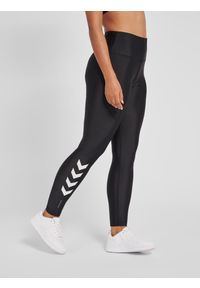 Damskie wysokie legginsy Hummel TE Tola. Kolor: czarny. Wzór: nadruk