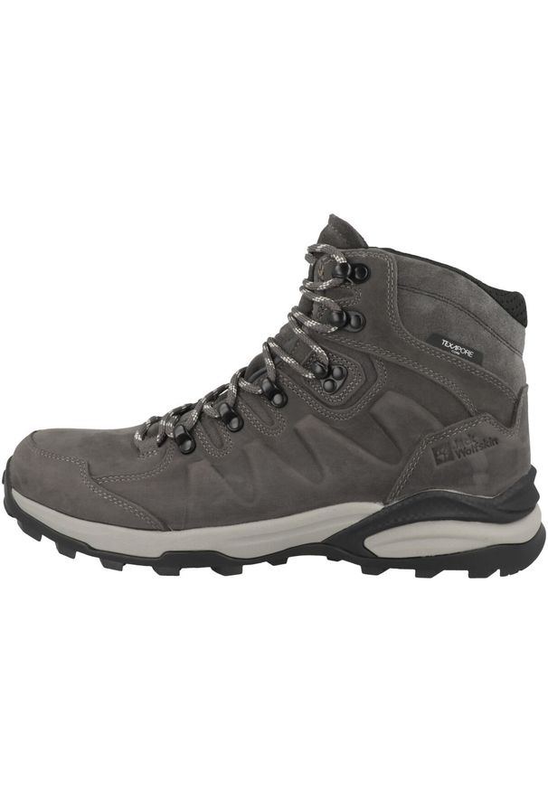 Buty trekkingowe męskie Jack Wolfskin Refugio Prime Texapore Mid. Kolor: szary. Sport: turystyka piesza