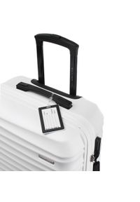 Wittchen - Średnia walizka z zawieszką biała. Kolor: biały. Materiał: guma. Wzór: kolorowy. Styl: elegancki, wakacyjny #2