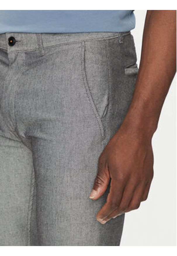 BOSS Spodnie materiałowe 50536834 Czarny Slim Fit. Kolor: czarny. Materiał: bawełna