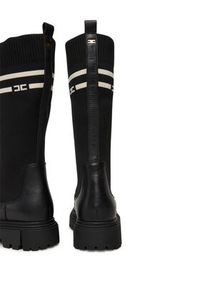 Elisabetta Franchi Kozaki Boot F4A6-E0427-1316 Czarny. Kolor: czarny. Materiał: skóra #6