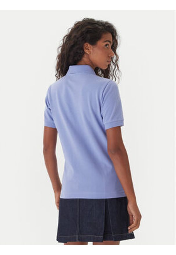 Kappa Polo Logo Sharas Wss 302B3C0 Fioletowy Regular Fit. Typ kołnierza: polo. Kolor: fioletowy. Materiał: bawełna