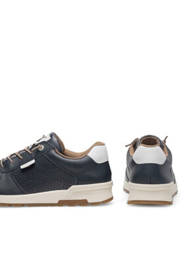 Rieker Sneakersy 15108-14 Niebieski. Kolor: niebieski. Materiał: skóra