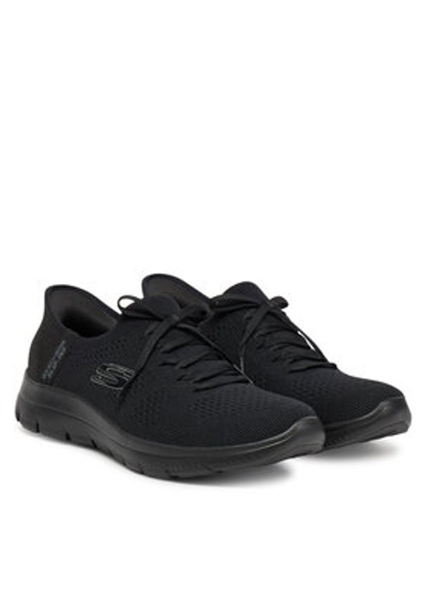 skechers - Skechers Sneakersy Summits-New Daily 150263/BBK Czarny. Kolor: czarny. Materiał: materiał