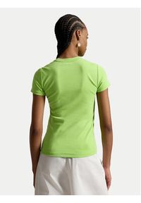 Polo Ralph Lauren T-Shirt 211A96259004 Zielony jasny Slim Fit. Typ kołnierza: polo. Kolor: zielony. Materiał: bawełna #3