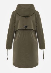 Born2be - Zielona Przejściowa Kurtka Parka z Kapturem i Podwijanymi Rękawami Tinarose. Okazja: na spacer, na co dzień. Typ kołnierza: kaptur. Kolor: zielony. Materiał: jeans, dresówka. Styl: casual #5