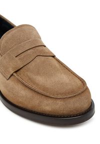 BOSS Mokasyny Dressletic 50546911 Beżowy. Kolor: beżowy. Materiał: zamsz, skóra #4