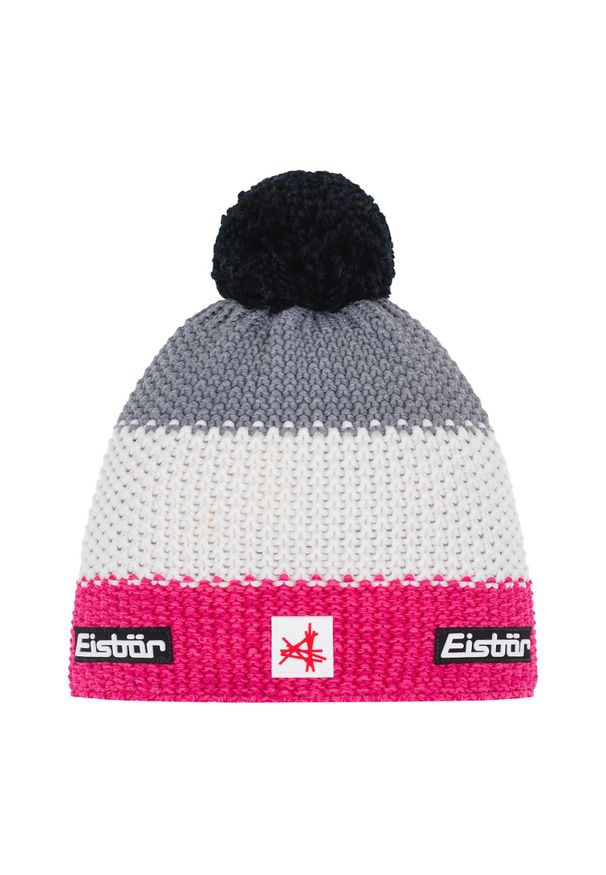 Czapka Eisbar Star Pompon MÜ SA. Kolor: różowy. Materiał: wełna. Styl: sportowy