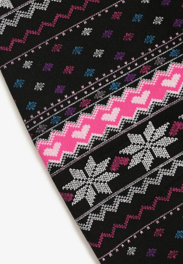 Born2be - Czarne Legginsy Anasteia. Okazja: na spacer, na uczelnię, na co dzień. Kolor: czarny. Materiał: dzianina, polar, materiał, guma. Długość: długie. Sezon: zima, jesień. Styl: casual