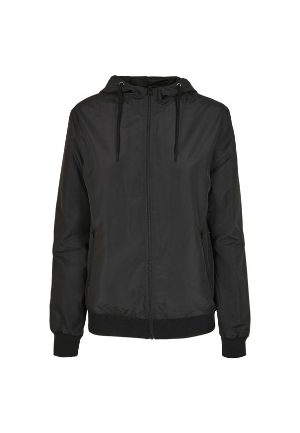 BUILD YOUR BRAND - Kurtka Damska Z Recyklingu Windrunner. Kolor: czarny