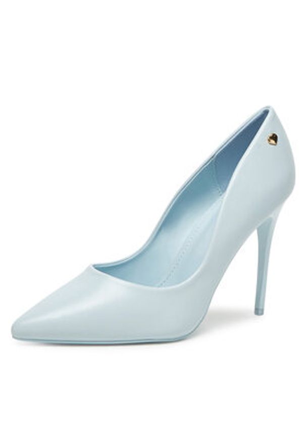 DeeZee Szpilki AB2-4503 Niebieski. Kolor: niebieski. Materiał: skóra. Obcas: na szpilce