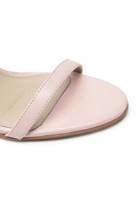 Simple Sandały SL-17-01-000008 Różowy. Kolor: różowy. Materiał: skóra