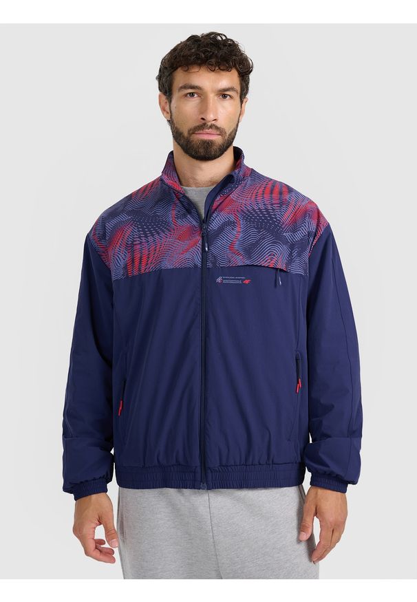4f - 4F Kurtka przejściowa męska - granatowa L. Kolor: niebieski