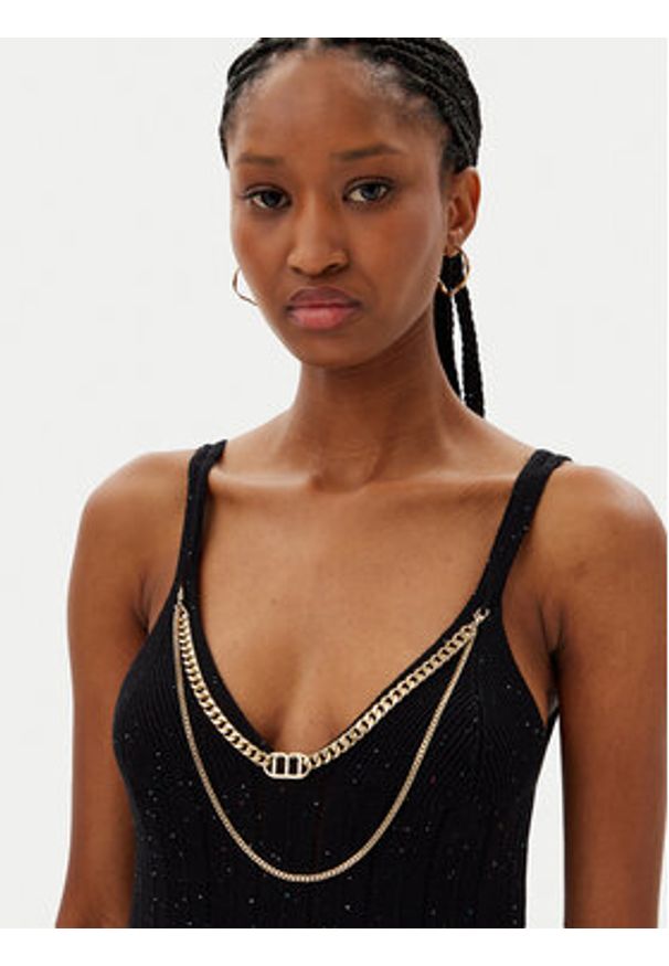 MET Top M10 238MG Czarny Regular Fit. Kolor: czarny. Materiał: wiskoza