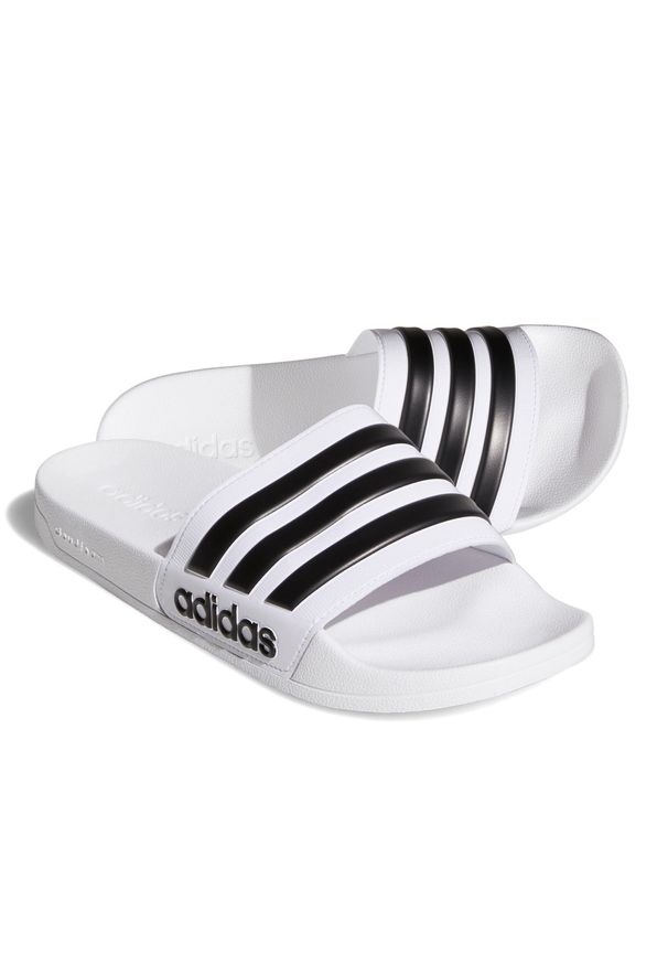 Klapki basenowe Adidas Adilette Shower. Kolor: biały, wielokolorowy, czarny