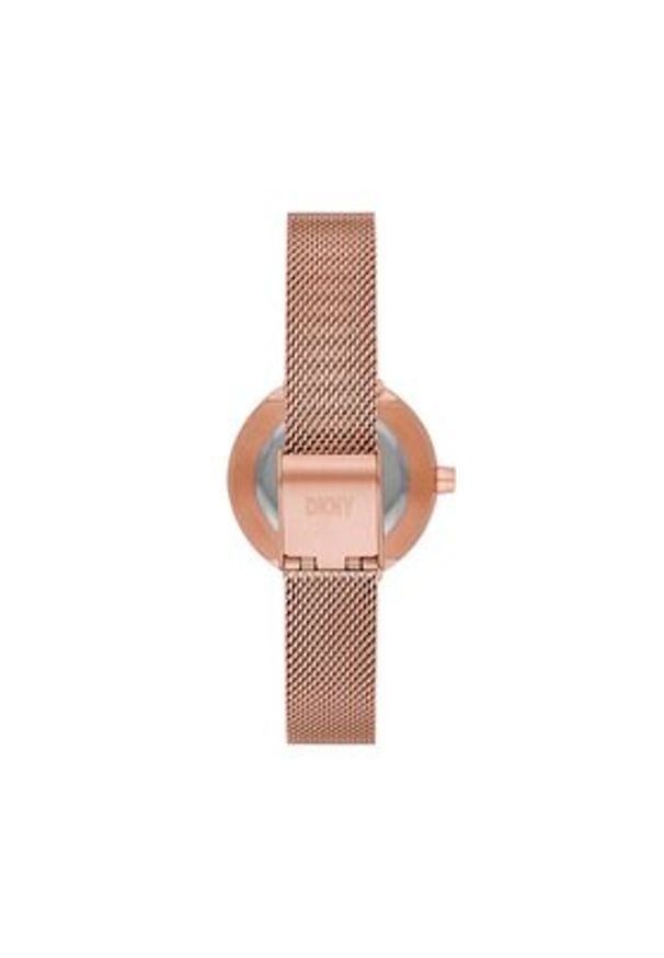DKNY Zegarek Sasha NY6654SET Różowe złoto. Kolor: złoty, wielokolorowy, różowy